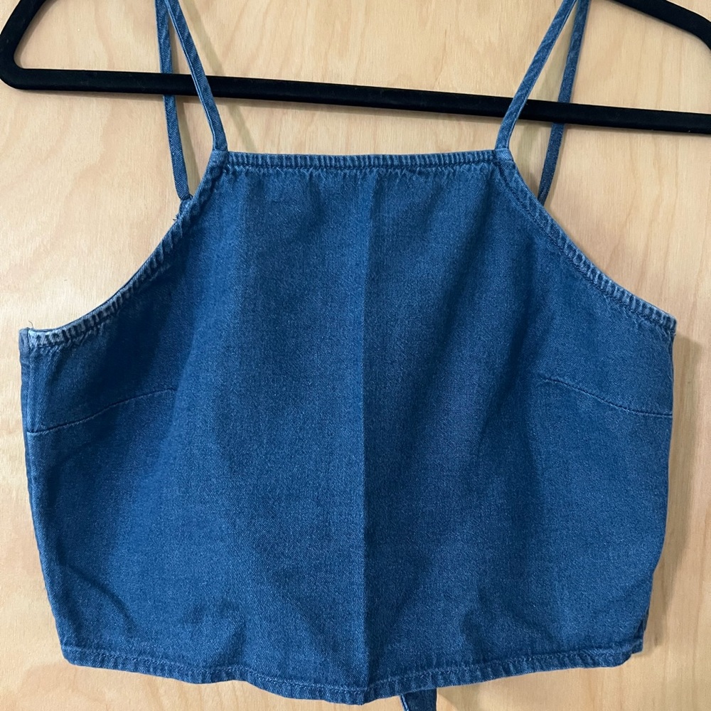Jean crop top